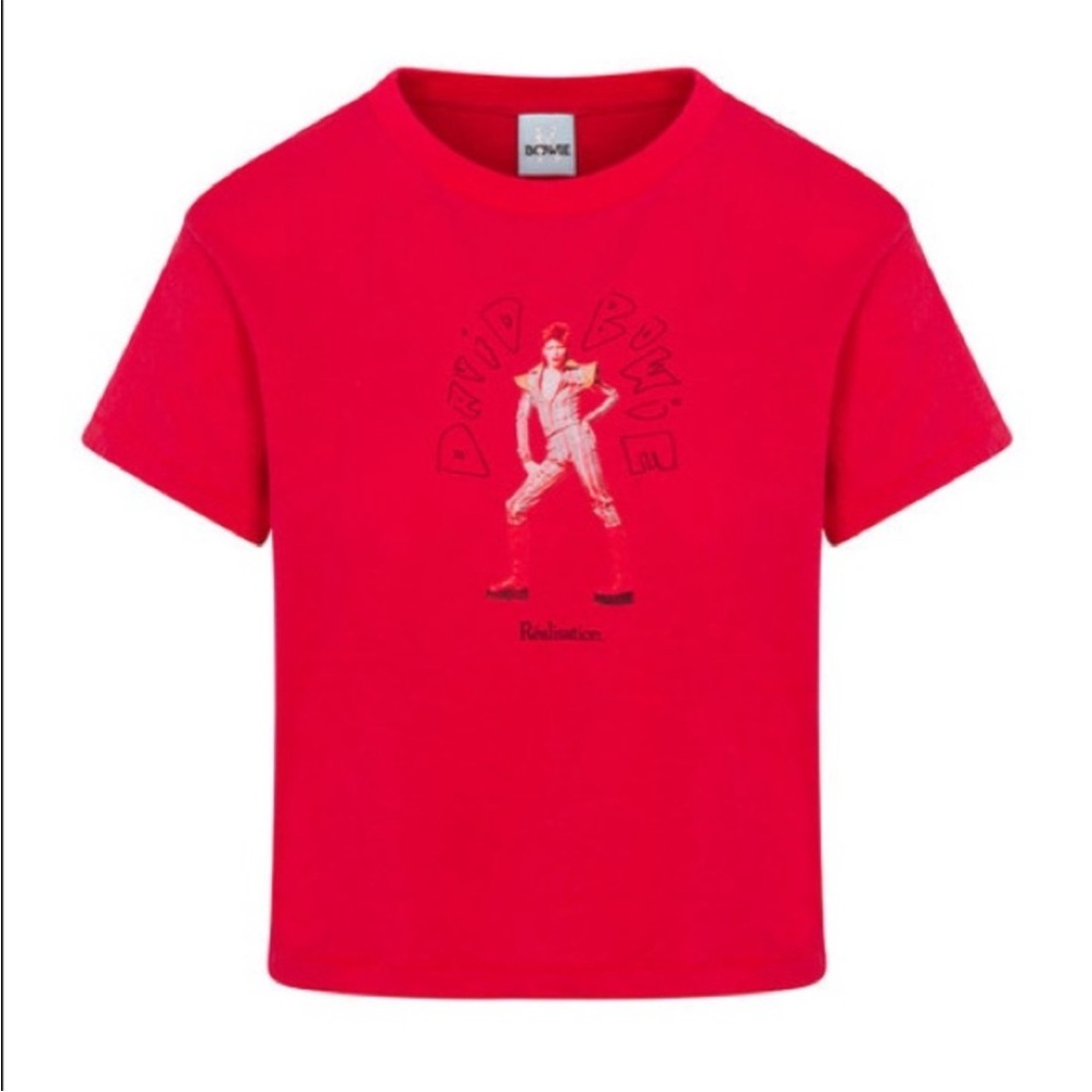 Realisation Par David Bowie Red Graphic T-Shirt